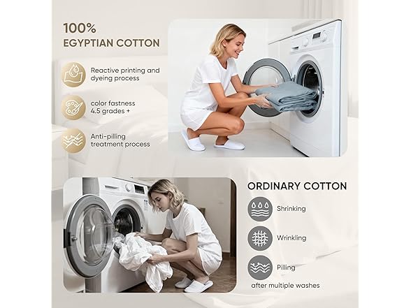 Egyptian Cotton Bed Sheets Set