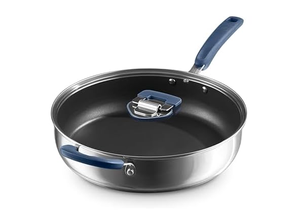 DASH Zakarian x TruPro® Stainless Steel Sauté Pan with Lid :Your Choice