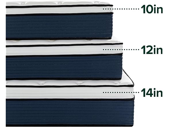 ZINUS 12" Comfort Support Hybrid Mattress