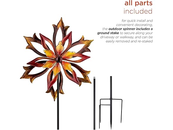 Alpine 96" Metal Flower Spinner
