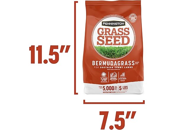 Pennington Bermudagrass Grass Seed 5 lb