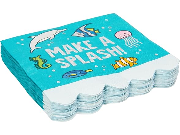 Under The Sea Disposable Paper Cocktail Napkins
