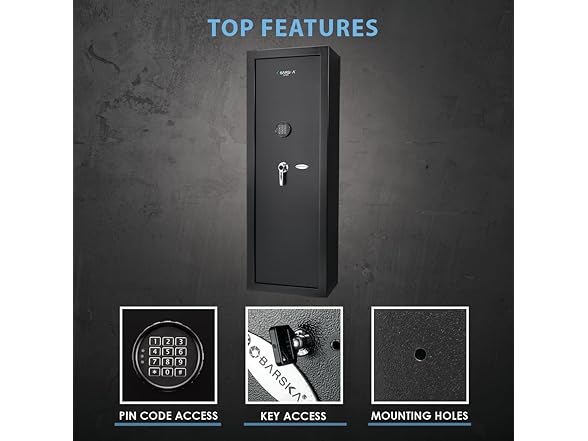 Barska 7.87 Cu Ft DOJ Digital Keypad Rifle Safe