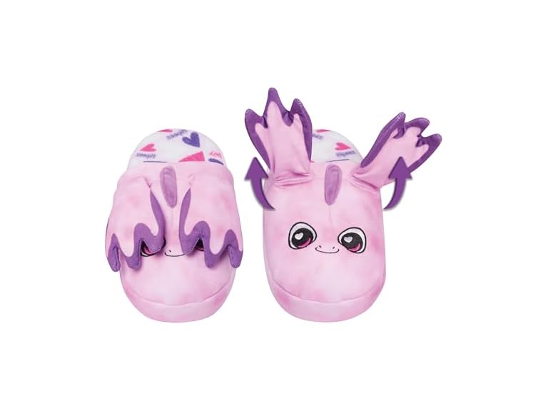 Just Play Flipeez Slippers - Axolotl, Medium, Fits