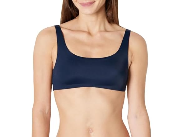 Amazon Essentials Women Squareneck Swim Bikini Top