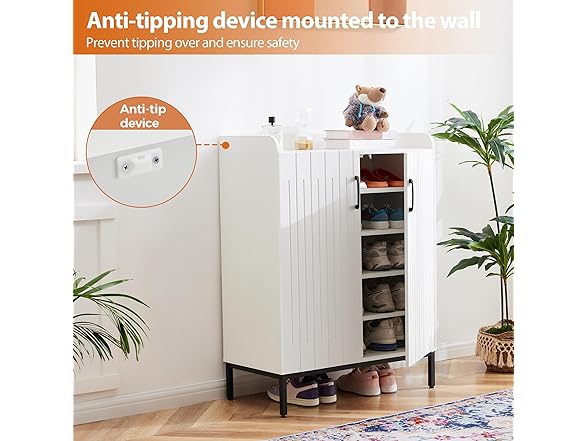 Mericonia Modern Shoe Cabinet