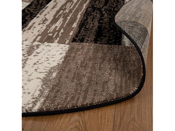 Superior Jute Backed Geometric Indoor Area Rug