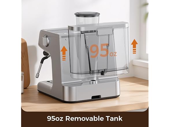Electactic 15 Bar Espresso Machine with Grinder & Milk Frother