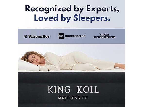 King Koil Luxury Pillow Top Queen Air Mattress