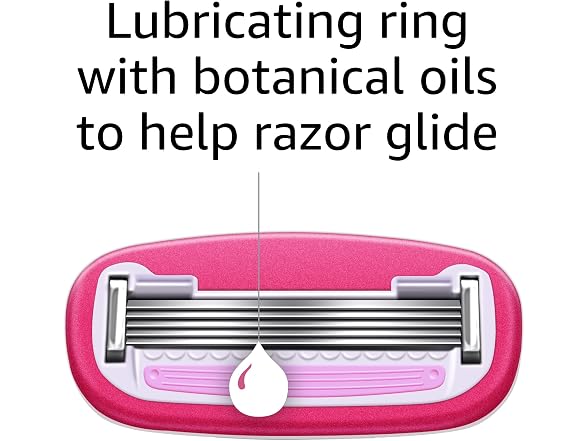 Amazon Basics Womens 5 Blade Razor 12 Cartridges
