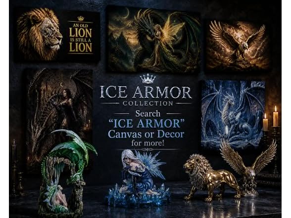 ICE Armor 3" W Teal and White Crystal Style Dragon Figurine - Gallery 2