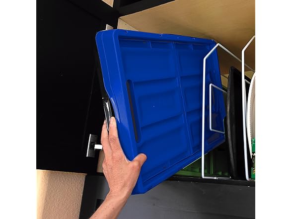 CleverMade CleverCrates 62 Liter Collapsible Bin- Royal Bl