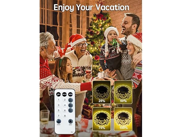 300 LED Christmas Lights Outdoor | 115ft