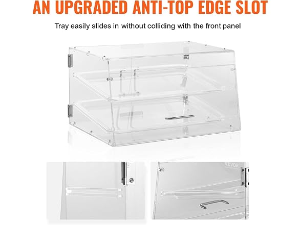 Pastry Display Case, 2-Tier Commercial