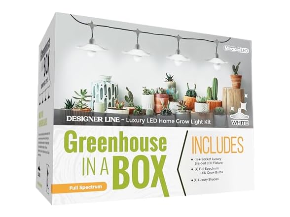 Grow Light 4-Socket White Full 6.5KK