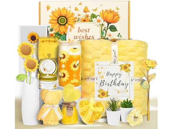 Sunflower Themed Relaxing Spa Gifts for Women