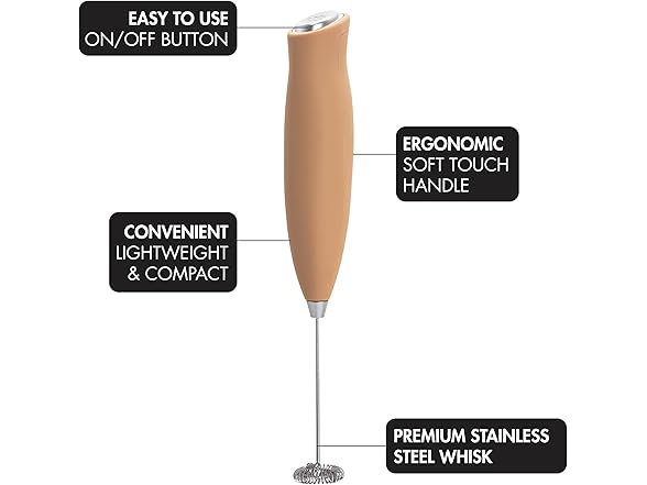 Primula Handheld Milk Frother Brown