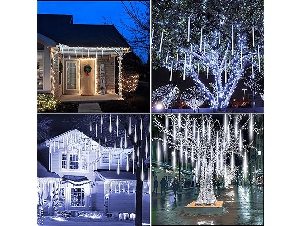 Minetom Meteor Shower Lights Outdoor, 16" 864 LED Icicle Lights