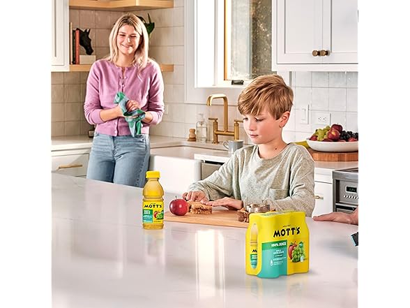 24PK Mott's 100% Apple White Grape Juice, 8 oz.