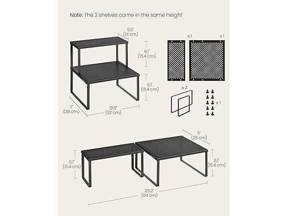 SONGMICS Spice Racks, Set of 2