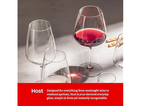 Eater x Zwiesel Fortessa Host Crystal Glasses, 12oz Set of 8