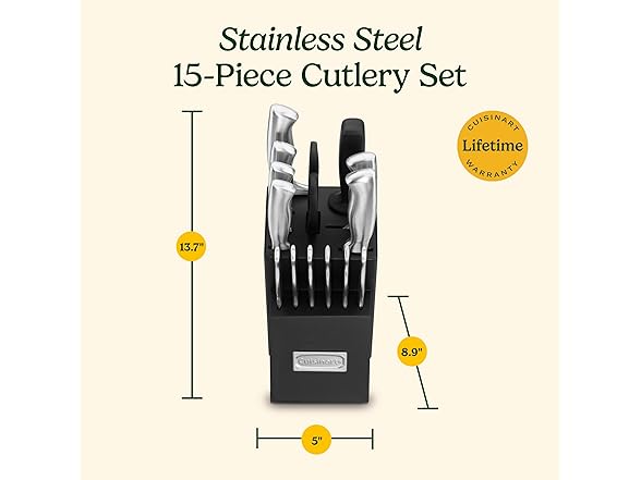 Cuisinart 15 Piece Knife Set with Block