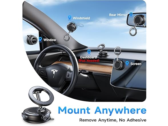 MOEILA Suction Car Phone Holder