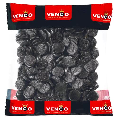 Venco - Coin Shaped Black licorice - 1Kg - Gallery 4