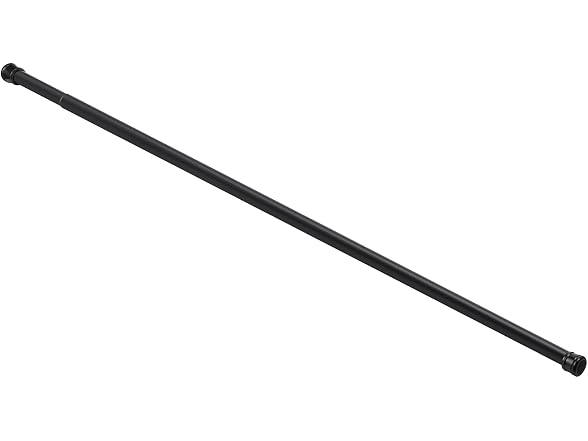 Design House Tension Shower Rod, 36-63", Matte Black
