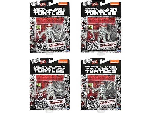 Teenage Mutant Ninja Turtles: Black and White Figures