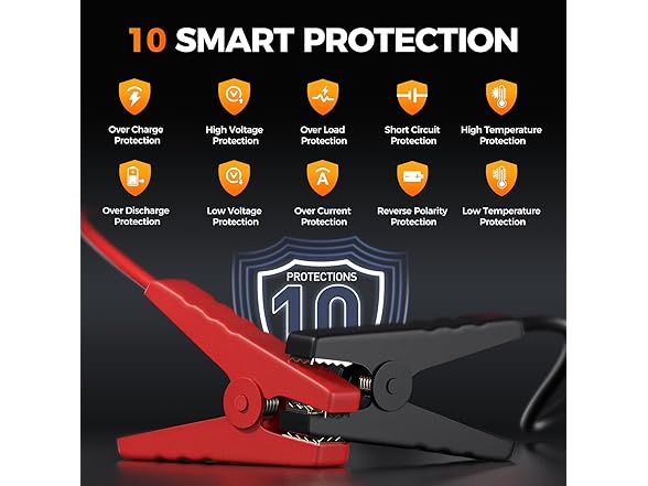 Car Battery Jump Starter with Air Compressor 6000A