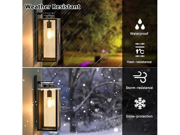 BesLowe 15’’ Large Outdoor Wall Lights