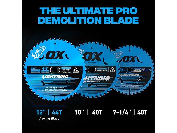 OX OX Pro 12 in 44-Tooth Carbide Circular