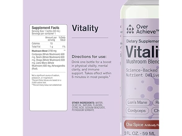 Mushroom Vitality Blend Chai 2oz (3pk)