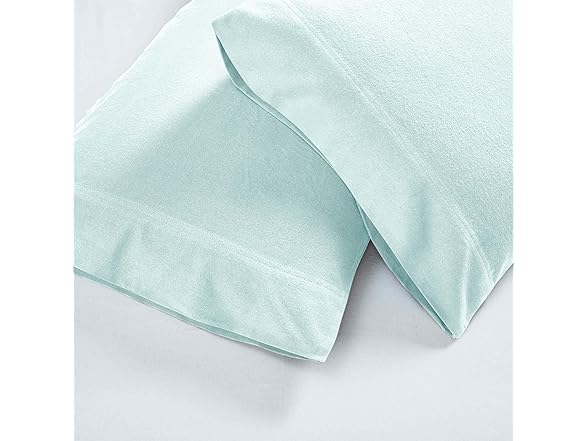 Superior Solid Flannel Cotton Pillowcases, Pillow Case 2Pk