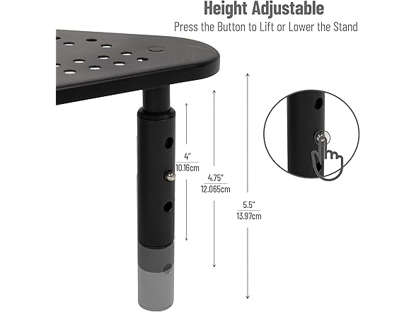 Mind Reader Monitor Stand Black