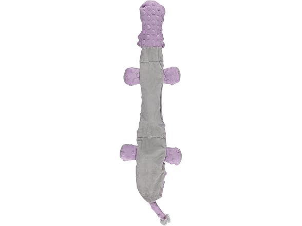 Cudlie Stuffless Plush Dog Toy- Hippo