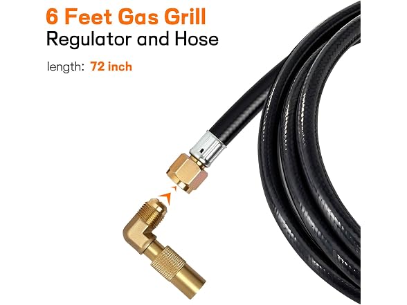 Veralune Propane Regulator Hose