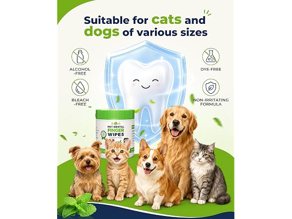 Dog Dental Wipes for Teeth Cleaning