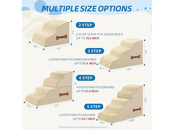 5-Step Spliceable Pet Stairs