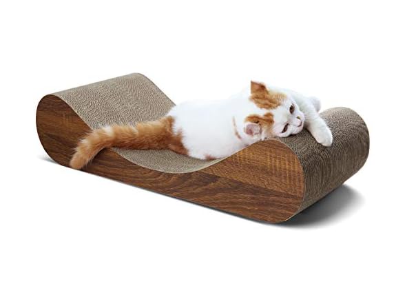 FluffyDream Cat Scratch Post Lounge Bed