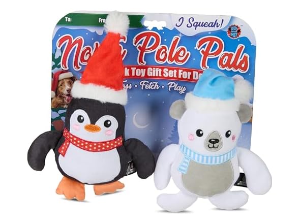 Bow Wow Pet Holiday Plush Pals 2 Pack