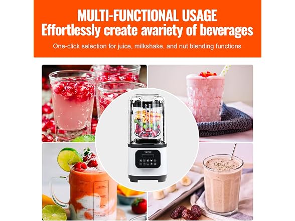 Professional Blender with Shield White