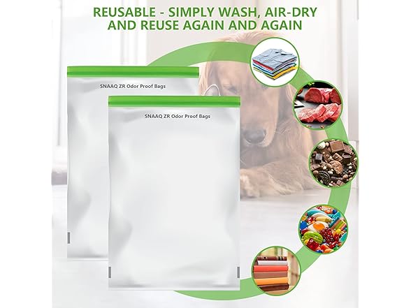 SNAAQ ZR Odor Proof Storage Bags