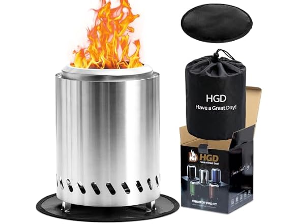 HGD Small Tabletop Fire Pit 9.6x7.1in