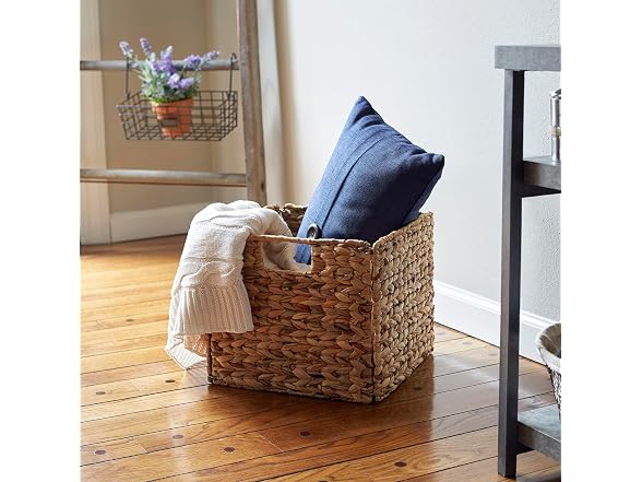 Household Essentials Foldable Wicker Storage Bin 
