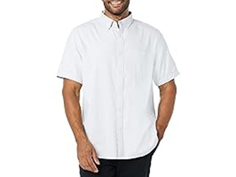 Amazon Essentials Men Stretch Oxford Pocket Shirt