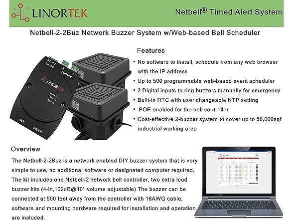 Netbell-2-2Buz IP Break Buzzer Kit