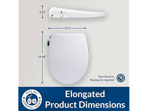 Bio Bidet Slim Zero Non Electric Bidet Toilet Seat