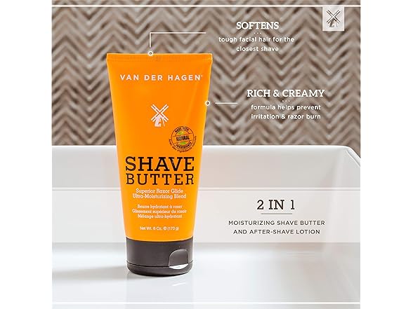 Van Der Hagen Shave Butter- Best Shave (6 oz)